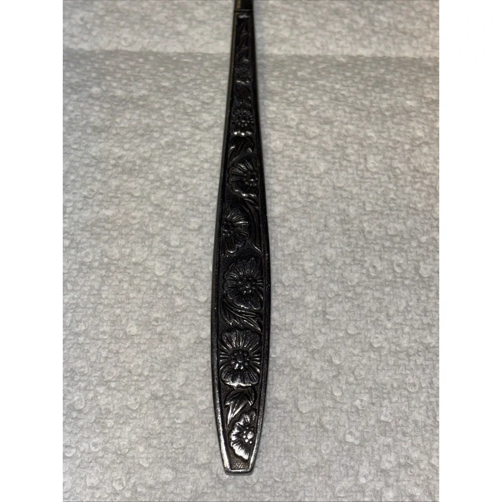 MCM Stainless Flatware Spring Bouquet Made In Korea Stainless One Slotted Spoon